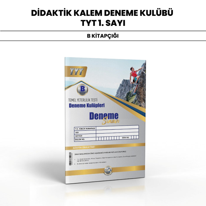 DİDAKTİK KALEM TYT DENEME KULÜBÜ SNV 1-B - 2024-25